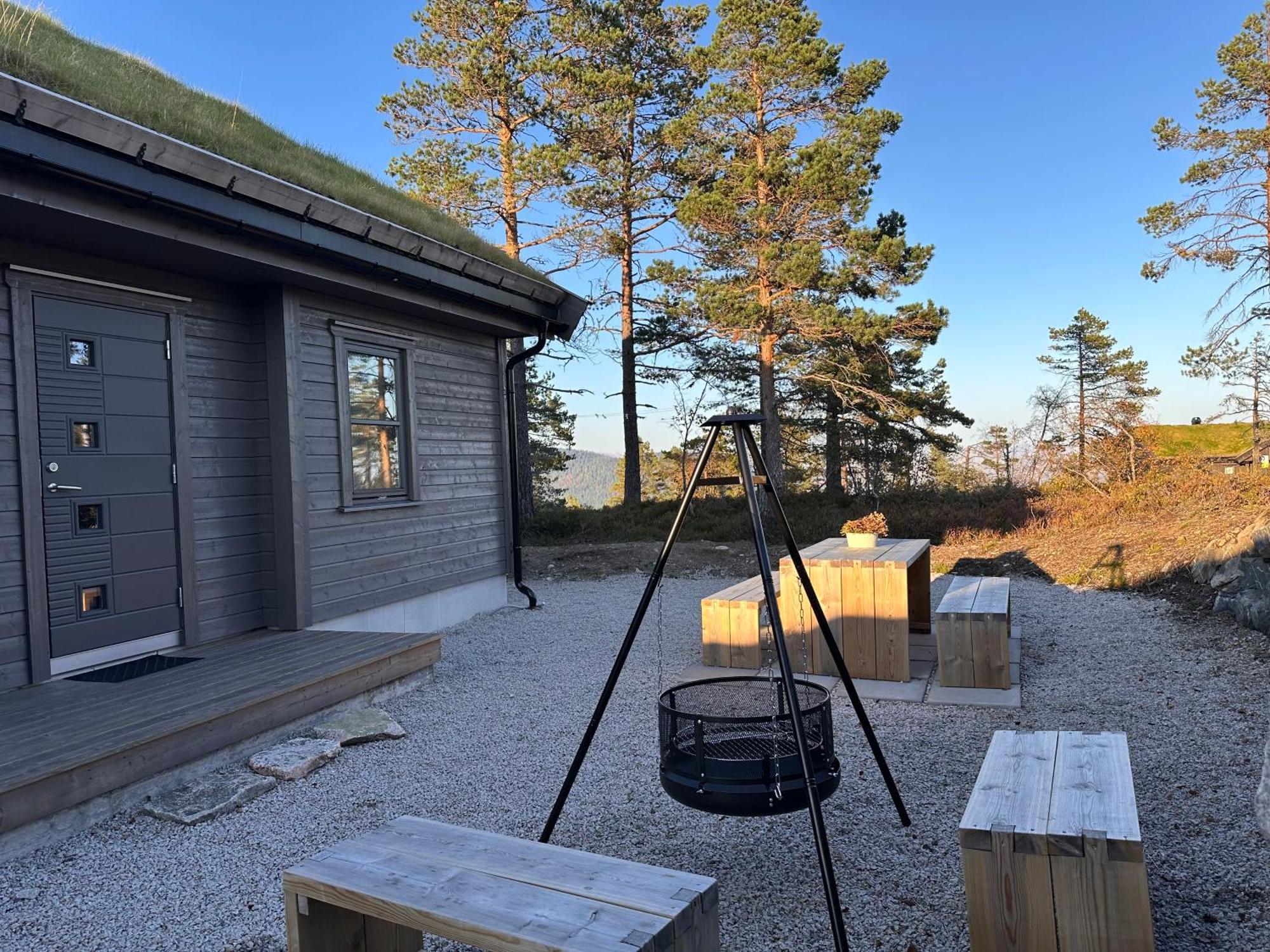 Modern Northern Lights Cabin Drangedal Exterior photo